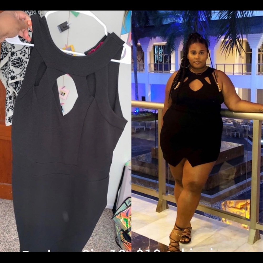 Black skort dress